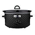 Brentwood 3.5-Quart Diamond Pattern Slow Cooker, Black