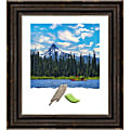 Amanti Art Rectangular Picture Frame, 26” x 30" With Mat, Stately Bronze 1 thumbnail image