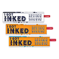 Custom Printed 1, 2 or 3 Color Window Cling Decal, 3" x 11-1/2" Rectangle, Box of 250 1 thumbnail image