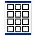 Avery® Print-To-The-Edge Labels & Sure Feed®, S00-DKQ-PRWGP10, 2" x 2", Glossy White, Preprinted Black & White Polka Dots Design, Pack Of 120 1 thumbnail image