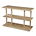 SEI Furniture Markworth Geometric Console Table, 28-1/2"H x 42"W x 15-3/4"D, Natural