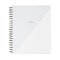 Russell & Hazel Spiral Notebook, 9” x 11”, 1 Subject, College Rule, 98 Sheets, White