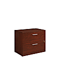 Sauder® Affirm 35-1/2"W x 23-1/2"D Lateral 2-Drawer File Cabinet With Lock, Classic Cherry 1 thumbnail image
