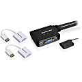 IOGEAR 2-Port VGA and DisplayPort KVM Switch Kit - 2 Computer(s) - 2048 x 1536 - 2 x USB2 x VGA - 2 x DisplayPort 1 thumbnail image