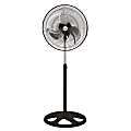 Brentwood Kool Zone 3-In-1 Adjustable Industrial Stand Fan, 22" x 18", Black