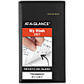 AT-A-GLANCE® 2027 Refillable Weekly Appointment Book Planner, Black, Pocket, 3 1/4" x 6 1/4" 1 thumbnail image