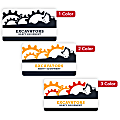 Custom Printed Outdoor Weatherproof 1, 2, or 3 Color Labels And Stickers, 1-1/2" x 2-1/2" Rectangle, Box of 250