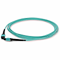 AddOn 1m MPO OM4 Aqua Patch Cable - Patch cable - MPO multi-mode (M) to MPO multi-mode (M) - 1 m - fiber optic - ADDMPOMPO1M5OM4SM 1 thumbnail image