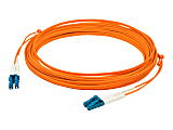 AddOn - Patch cable - LC/UPC multi-mode (M) to LC/UPC multi-mode (M) - 200 m - fiber optic - duplex - 50 / 125 micron - OM4 - molded, plenum - orange