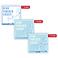 Custom Printed Outdoor Weatherproof 1, 2, or 3 Color Labels And Stickers, 2" x 2" Square, Box of 250