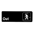 Alpine Out Signs, 3" x 9", Black, Pack Of 15 Signs 1 thumbnail image