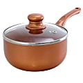 Better Chef Aluminum Non-Stick Saucepan, 2-Quart, Copper