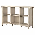 Bush Furniture Salinas 30"H 6-Cube Storage, Antique White, Standard Delivery