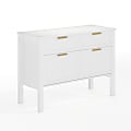 Martha Stewart Hutton Shaker Style Home Office 4 Drawer Lateral File Cabinet, White 1 thumbnail image