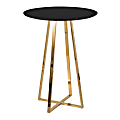 LumiSource Cosmo Canary Contemporary/Glam Counter Table, 36" x 27", Black/Gold