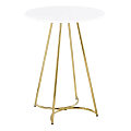 LumiSource Cece Contemporary/Glam Counter Table, 36" x 27", Gold/White