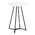 LumiSource Cece Contemporary/Glam Counter Table, 36" x 27", Black/White