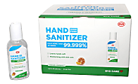 BYD Care Moisturizing Hand Sanitizer, Orange & Grapefruit Scent, 1.6 Oz, Box of 20 Bottles, FDA Registered and Listed