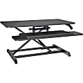 Lorell Desk Monitor Desk Riser, 19-1/4"H x 35-3/8"W x 32"D, Black 1 thumbnail image