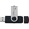 Compucessory 8GB USB 2.0 Flash Drive - 8 GB - USB 2.0 - Silver, Black 1 thumbnail image