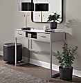 LumiSource Franklin Contemporary Console Table, 32”H x 43-1/2”W x 15-1/2”D, Gray 1 thumbnail image