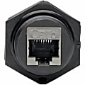 Eaton Tripp Lite Series RJ45 Bulkhead Coupler for Cat5/Cat6, Female to Female, Shielded, Industrial, Dust Cap - N206BC01IND 1 thumbnail image