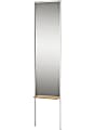 Adesso® Monty Rectangular Leaning Mirror, 65-1/8”H x 15”W x 3-1/2”D, White/Natural 1 thumbnail image