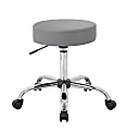 Boss Office Products Caressoft Medical Stool, Gray/Chrome