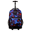 J World Sunrise Rolling Backpack, Galaxy