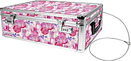 Vaultz Storage Chest, 7-1/2”H x 14”W x 19”D, Pink 1 thumbnail image