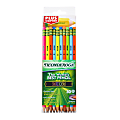 Ticonderoga® Neon Pencils With Bonus Pencil-Shaped Sharpener, 2.2 mm, Pre-Sharpened Assorted Barrel Colors, Pack Of 30 Pencils