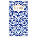 2022-2024 Willow Creek Press Checkbook 2-Year Monthly Academic Pocket Planner, 3-1/2" x 6-1/2", Blue Mosaic, July 2022 to June 2024 , 29466 1 thumbnail image