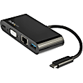 StarTech.com USB C VGA Multiport Adapter - Power Delivery Charging (60W) - USB 3.0 - GbE - USB C Adapter for Mac, Windows, Chrome OS - Create a workstation by connecting your USB-C laptop to a VGA monitor, GbE and USB 3.0 device