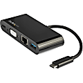 StarTech.com USB C VGA Multiport Adapter - Power Delivery Charging (60W) - USB 3.0 - GbE - USB C Adapter  - DKT30CVAGPD 1 thumbnail image