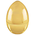 Amscan Jumbo Easter Eggs, 9-1/2"H x 6-1/2"W x 6-1/2"D, Gold, Pack Of 2 Eggs