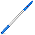 Gritt Commercial Aluminum Pole With Click/Lock Adapter Cone, 20", Blue/Silver, Pack Of 12 Poles 1 thumbnail image
