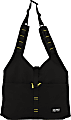 J World Polyester Utility Tote Bag, 18"H x 13"W x 3"D, Black/Yellow