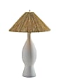 Adesso Maren Table Lamp, White/Raffia Grass Shade 1 thumbnail image
