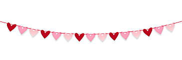 Office Depot® Brand Valentine's Day Hearts Felt Garland, 8 ft, Red/Pink 1 thumbnail image
