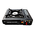 Quick Communication Corp. Quick Tools Portable 1-Burner Gas Stove, Black 1 thumbnail image