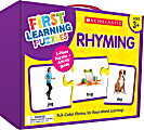 Scholastic First Learning Rhyming Puzzles, Pre-K, Pack Of 25 Puzzles