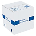 United States Postal Service® Premium 100% Recycled Shipping Box, 6" x 6" x 6", White