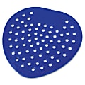 Genuine Joe Bubblegum Scent Urinal Screen - Bubblegum - Tapered Drain Hole, Splash Resistant, Deodorizer - 72 / Carton - Blue 1 thumbnail image