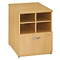 Bush Business Furniture Components 24"W Lateral 1-Drawer Storage Cabinet, Light Oak/Light Oak, Standard Delivery