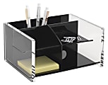 Realspace® Black Acrylic Desk Organizer