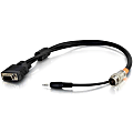 C2G 6ft RapidRun VGA (HD15) + 3.5mm Flying Lead - 6 ft Mini-phone/Proprietary/VGA A/V Cable for Audio/Video Device - Proprietary Connector Audio/Video - HD-15 VGA, Mini-phone Audio