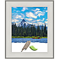 Amanti Art Imperial White Picture Frame, 21" x 25", Matted For 16" x 20"