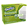 Swiffer® Sweeper Refill Cloths, 8" x 11", Yellow, Pack Of 16