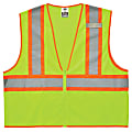 Ergodyne GloWear Safety Vest, Economy 2-Tone, Type-R Class 2, X-Small, Lime, 8229Z 1 thumbnail image