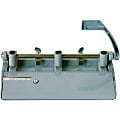 SKILCRAFT Heavy-Duty 3-Hole Punch, 13/32" Holes, Gray (AbilityOne 7520-00-263-3425) 1 thumbnail image